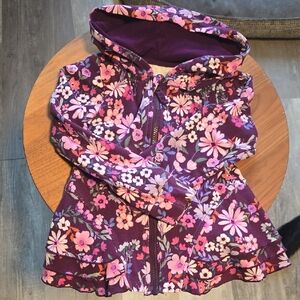 Little Sleepies Purple Floral Kids Hoodie